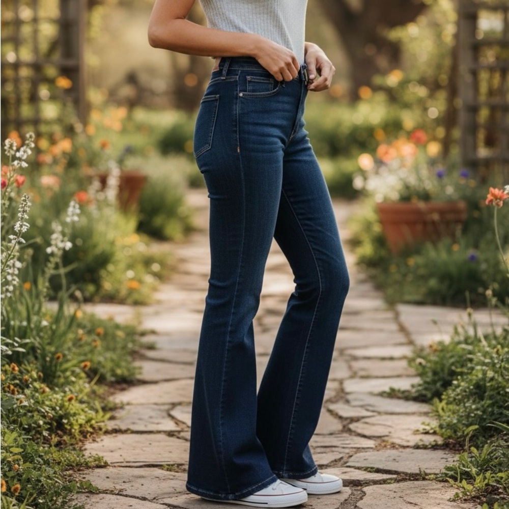 Banana Republic Dark Blue Flare Jeans